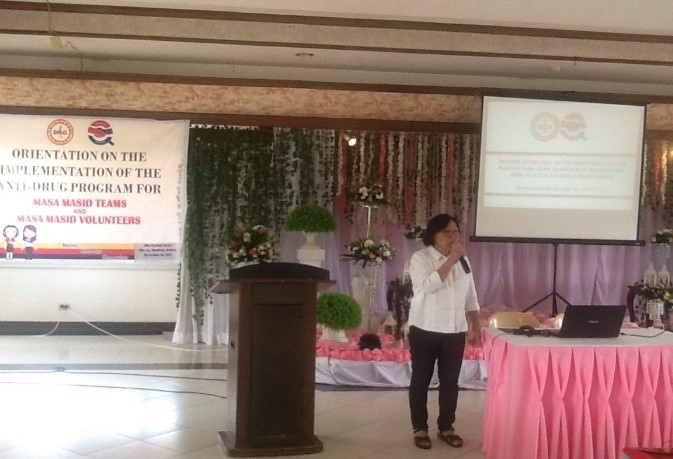 PFP Teresita L. Baquirin discusses the overview of the MASA MASID Program.