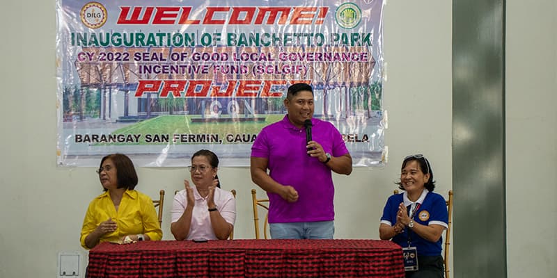 Mayor Caesar S. Dy, Jr. shared the vision he has for the Banchetto Park during the Inauguration.