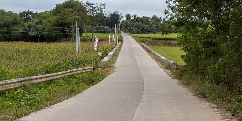 The Villamarzo Road links five rural barangays in the Municipality of Cordon, Isabela.