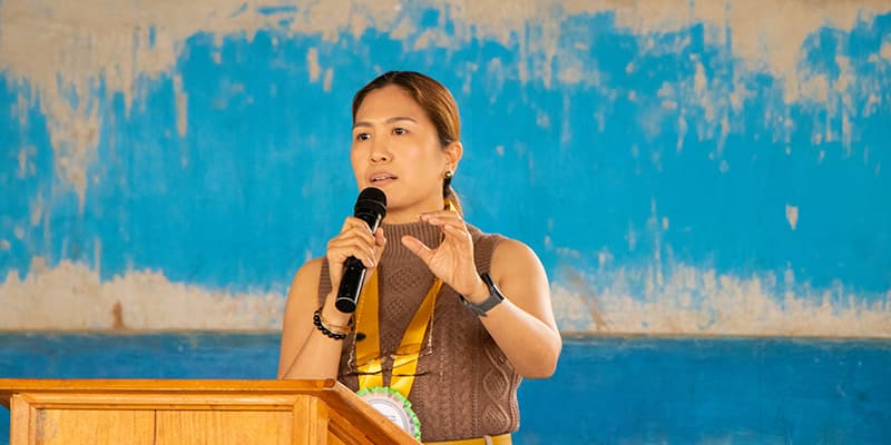 Mayor Zuniega thanked the DILG for helping her focus on improving farm to market roads in their municipality.