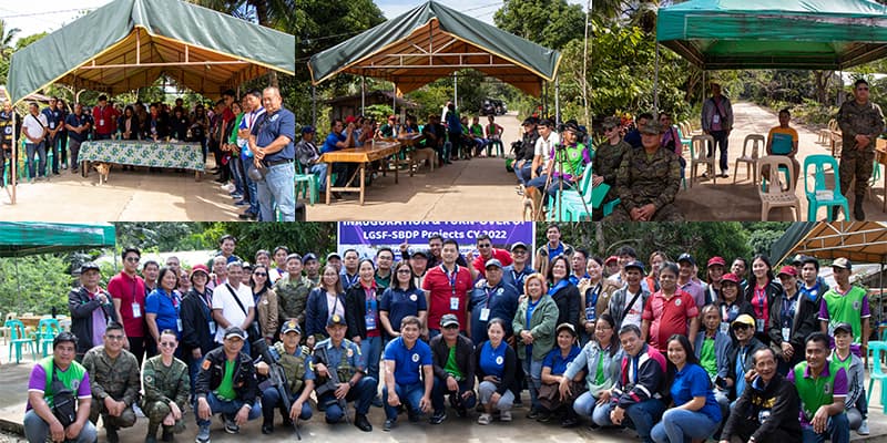 LGU and barangay officials, functionaries, various representatives from National Government Agencies were in attendance during the inauguration.