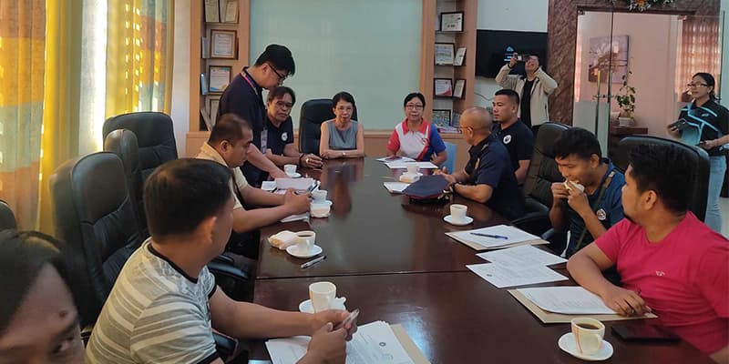 The RTF-ELCAC and RPMC had a courtesy call with Mayor Pentecostes of LGU Gonzaga before going to the location of the SBDP Project.